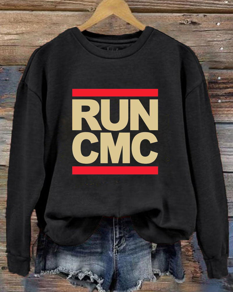 Run CMC 49ers Football Crewneck Sweatshirt