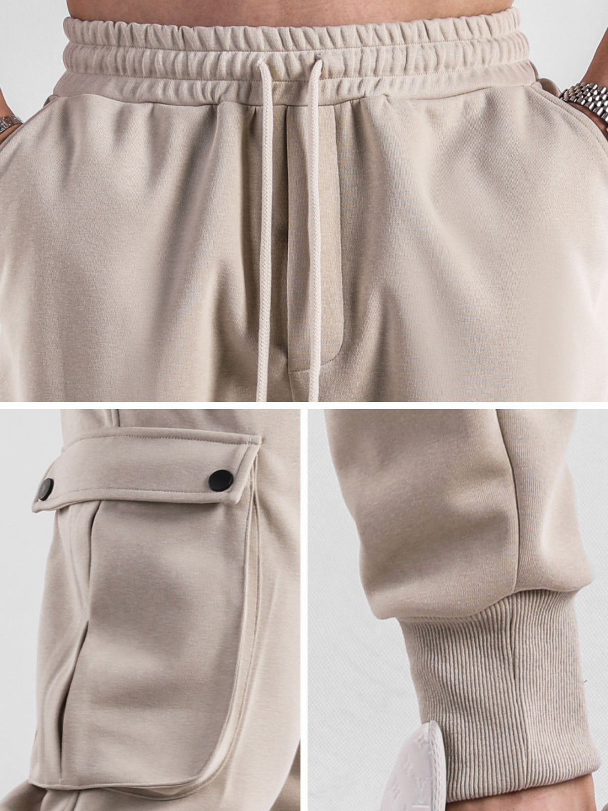 Men's Loose Double Pocket Workwear Trousers 
