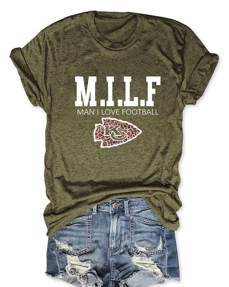 MILF Man I Love Football KC T-Shirt