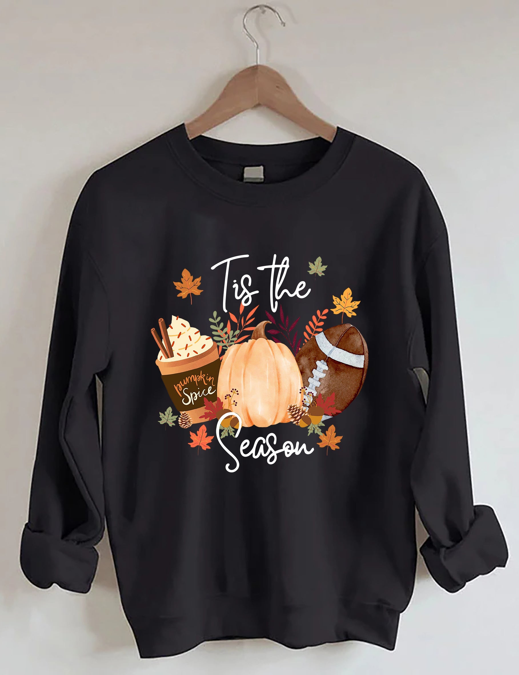 Flannels Bonfires Football Pumpkins Sweatshirt