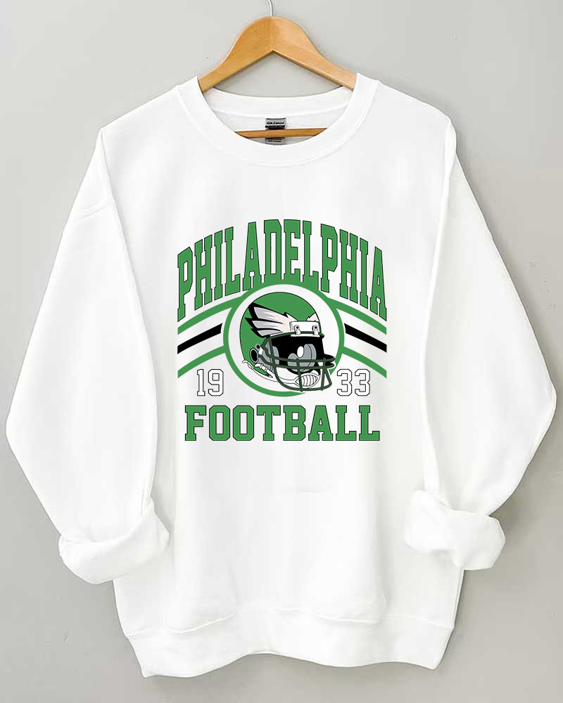 Philadelphia Eagles Football Crewneck Sweatshirt