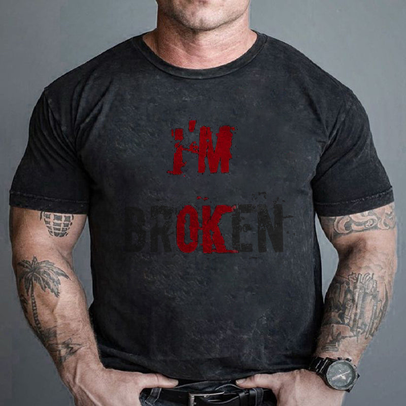 im broken mens t shirt