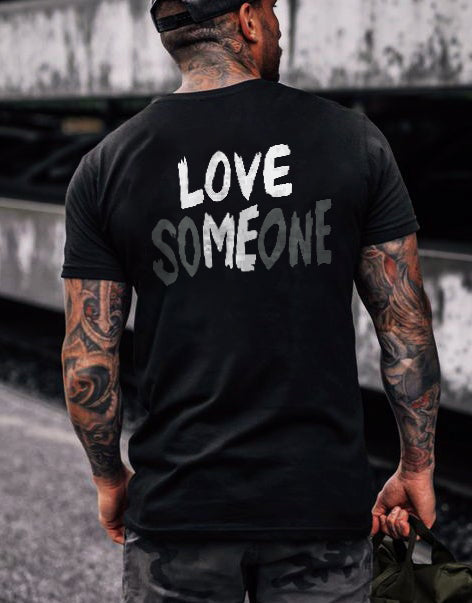 Love Someone Printed Men's T-shirt