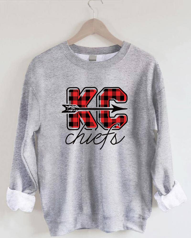 Kansas City Chiefs Football Crewneck Sweatshirt