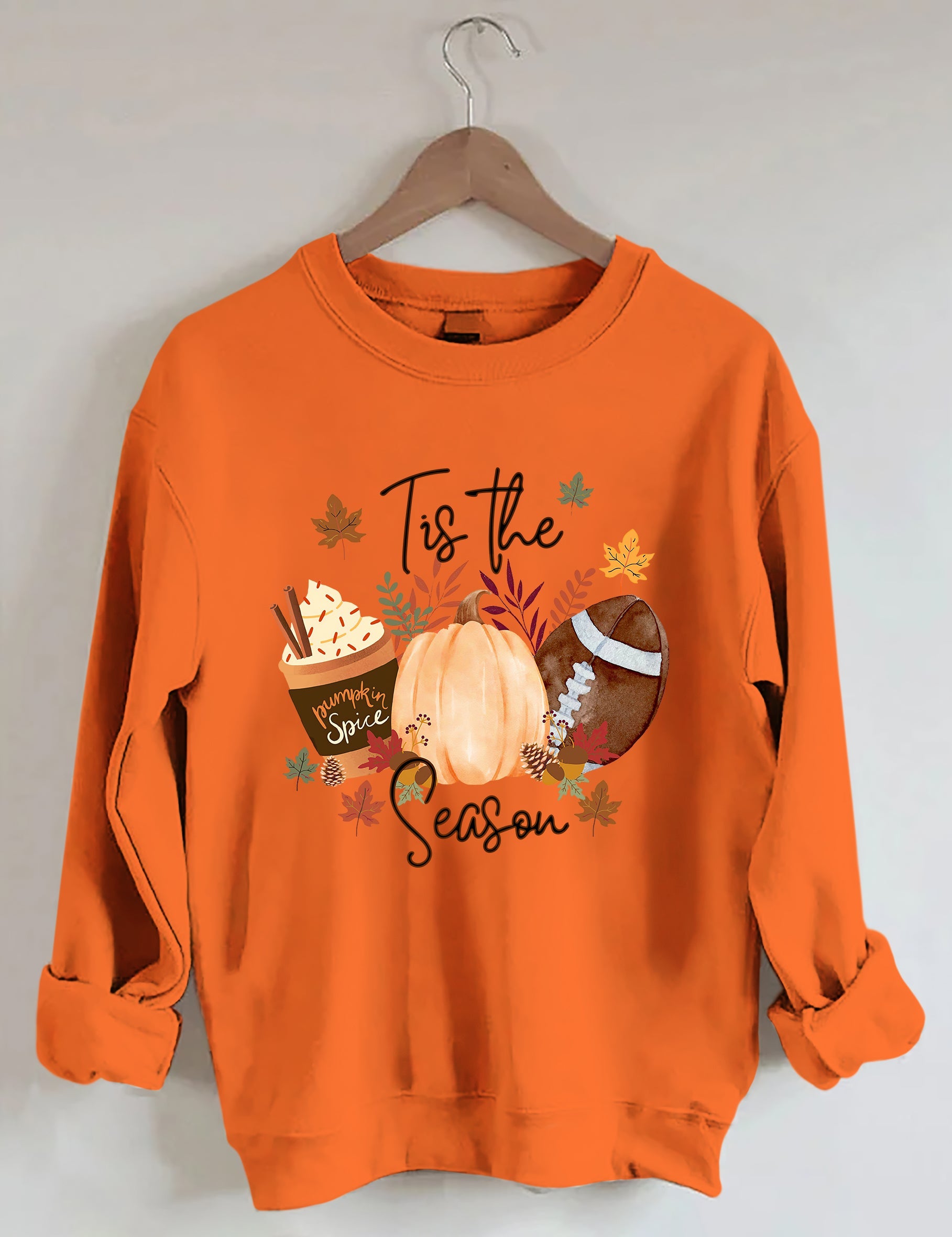 Flannels Bonfires Football Pumpkins Sweatshirt