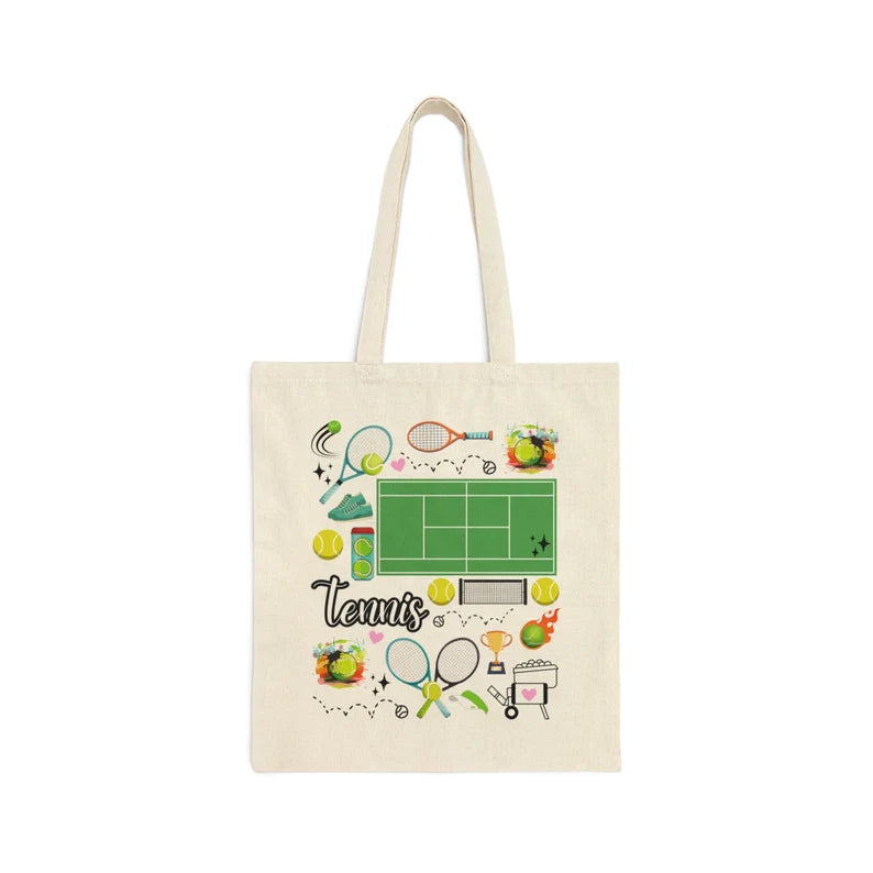 Tennis Player Tote Bag