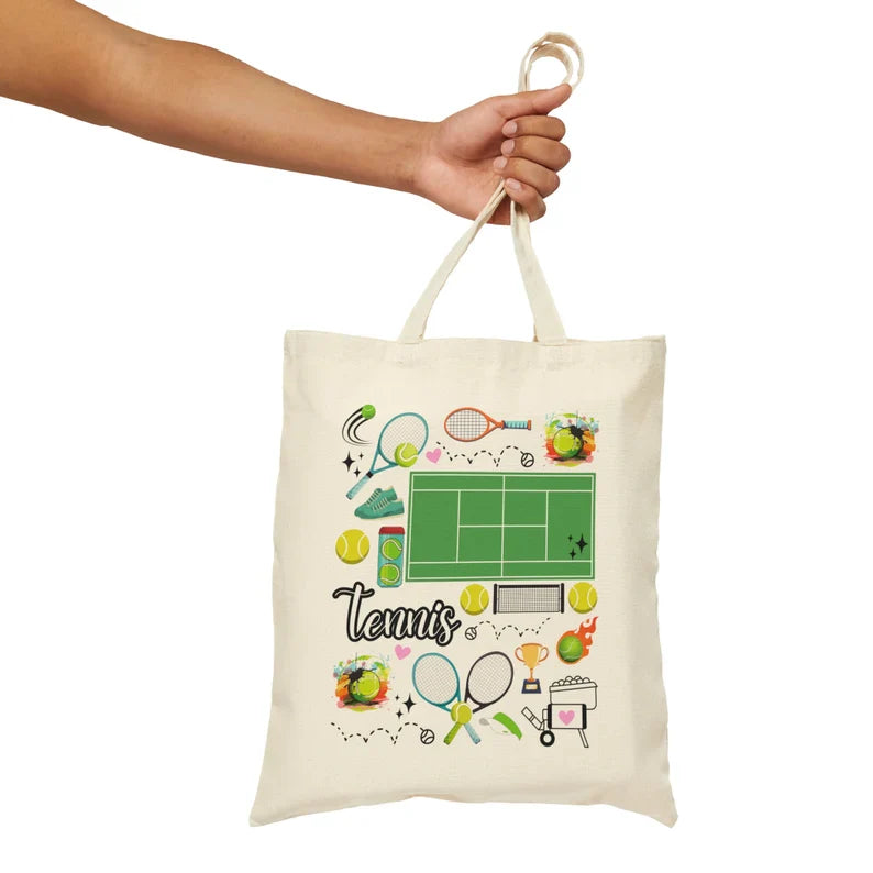 Tennis Player Tote Bag