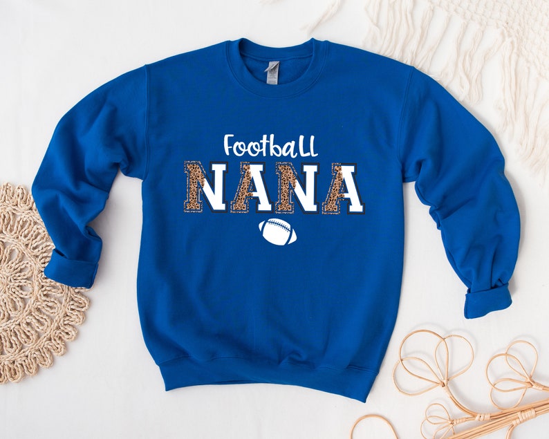 Leopard Print Football Nana Sweatshirt