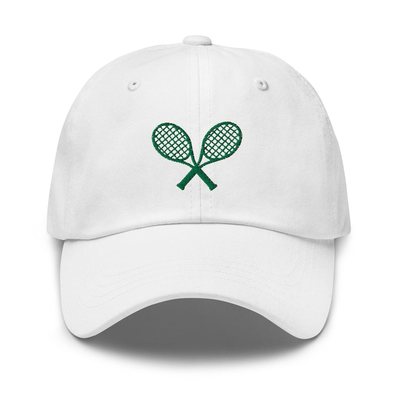 Printed Tennis Rackets Baseball Hat