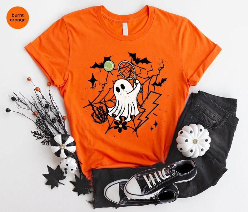 Tennis Ghost Halloween T-Shirt