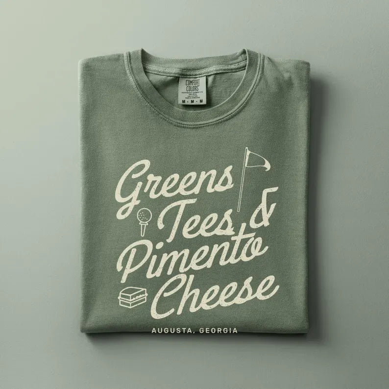 Greens Tees Pimento Cheese Augusta National Golf Club T-Shirt