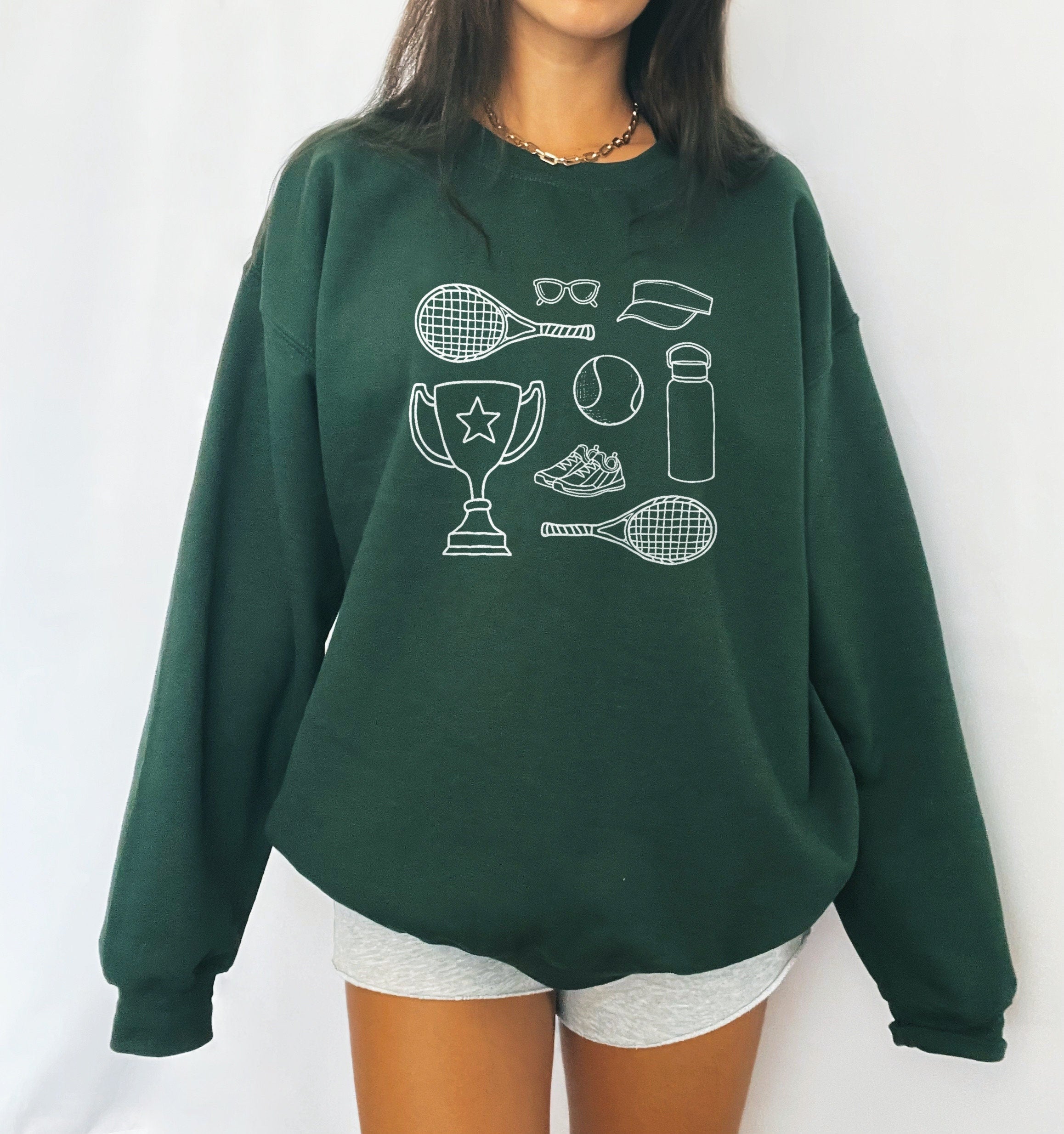 Tennis Player Cute Graphic Sweatshirts