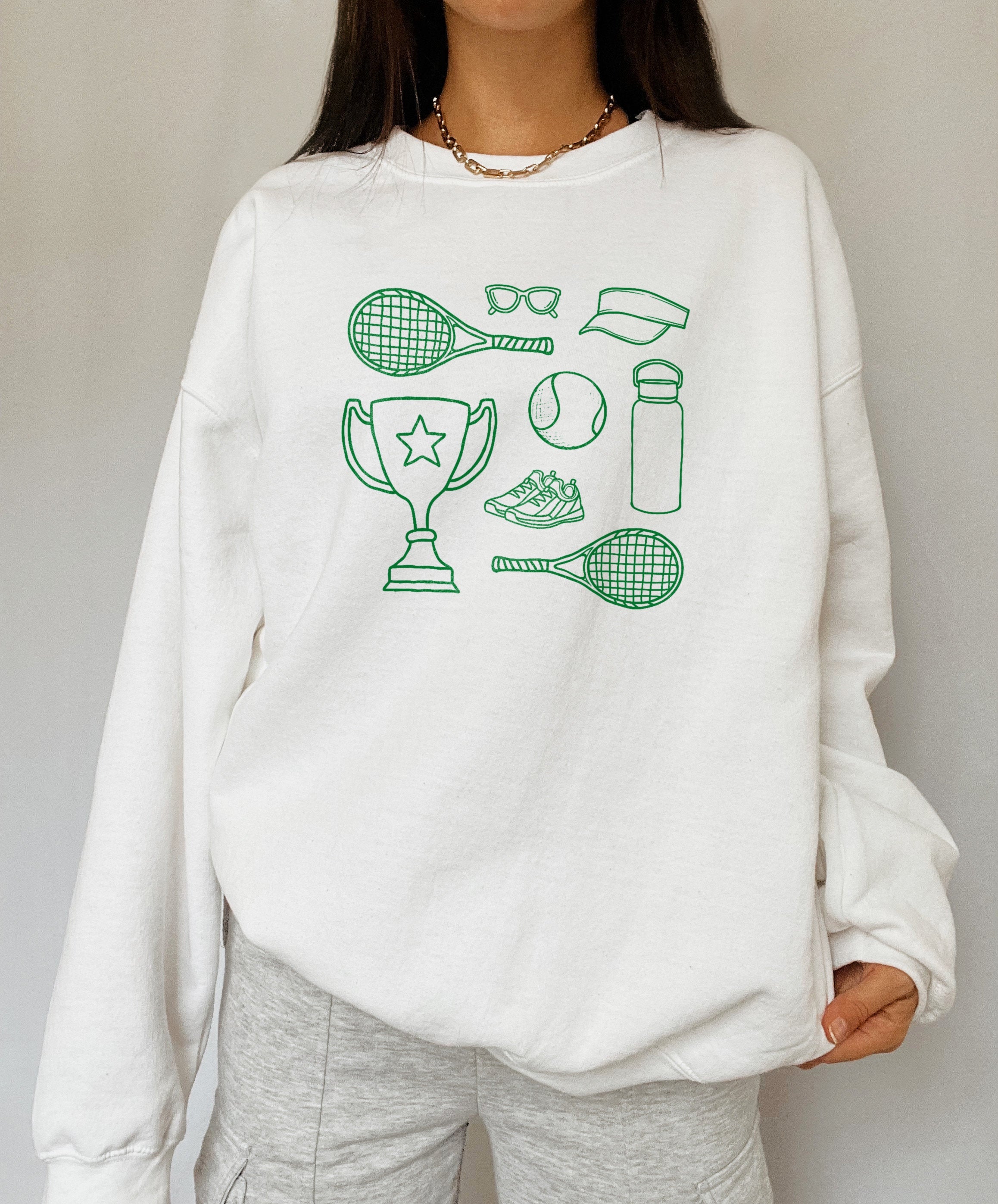 Tennis Player Cute Graphic Sweatshirts