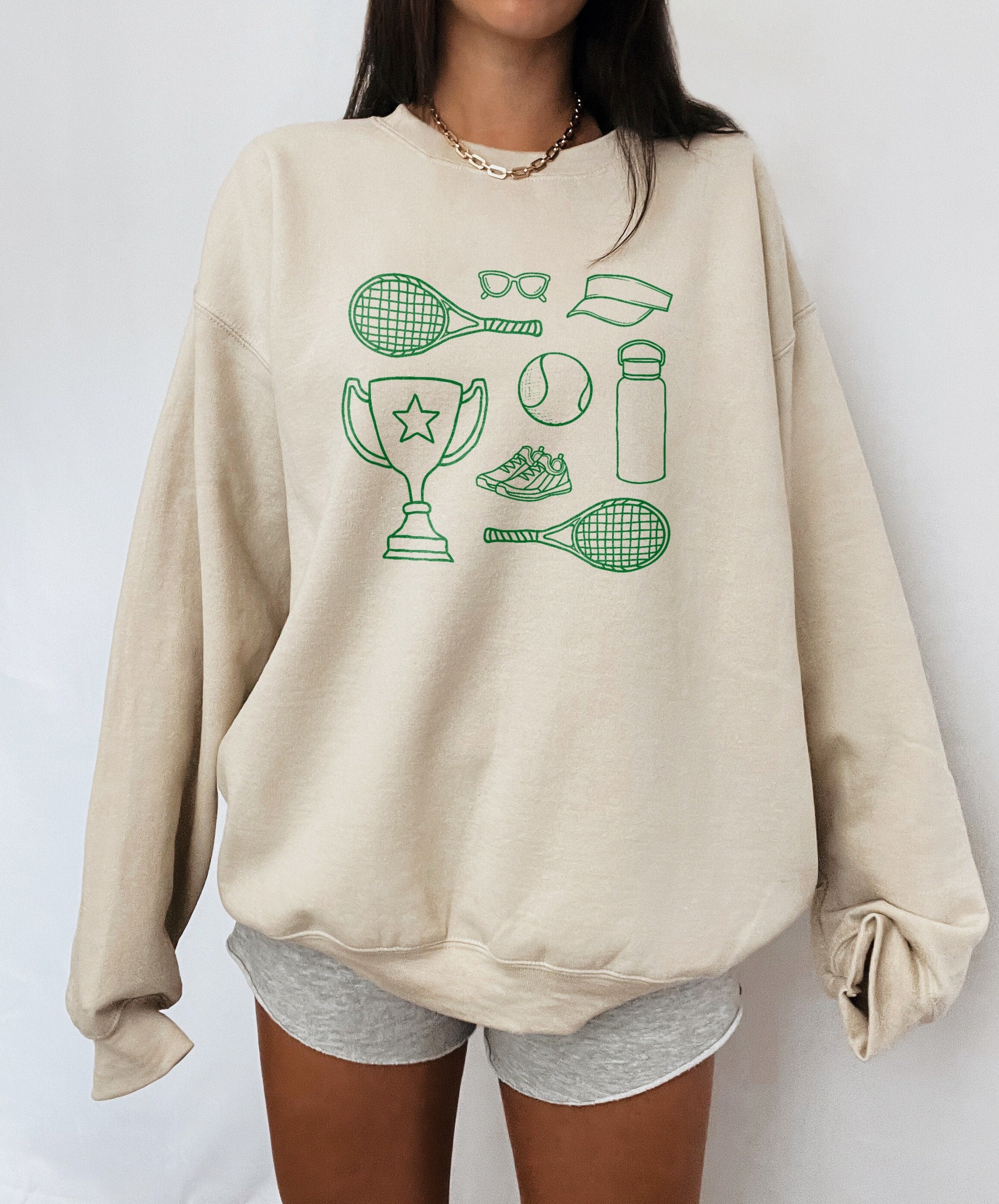 Tennis Player Cute Graphic Sweatshirts