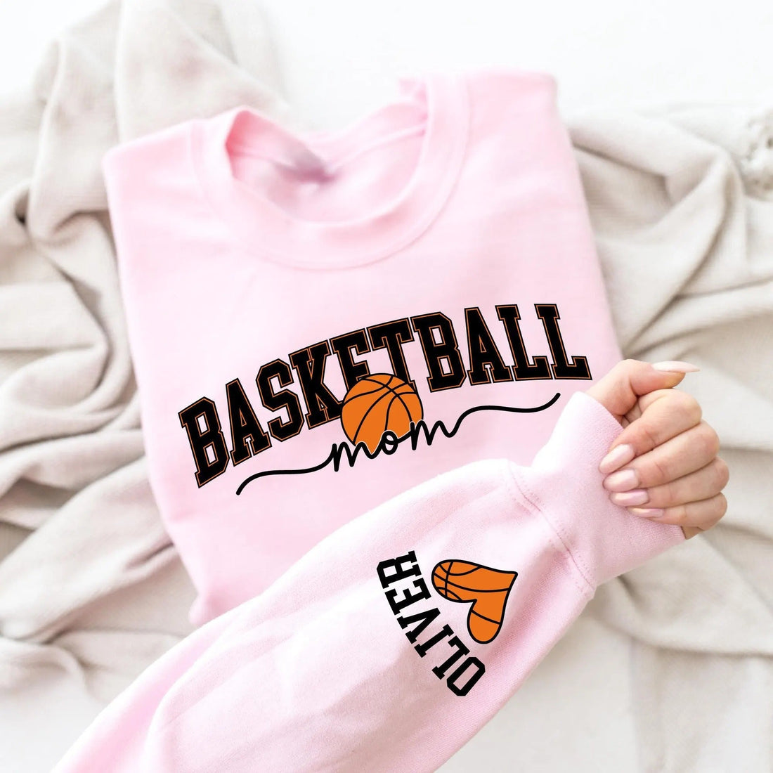 Custom Name Mama Basketball Season Sweatshirt