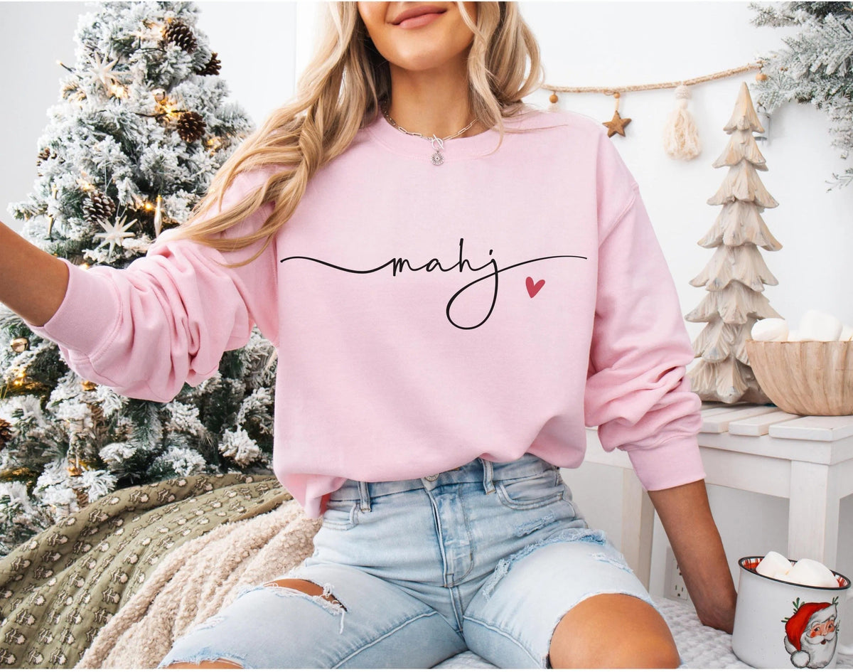 Cute Minimalistic Mahjong Sweatshirt