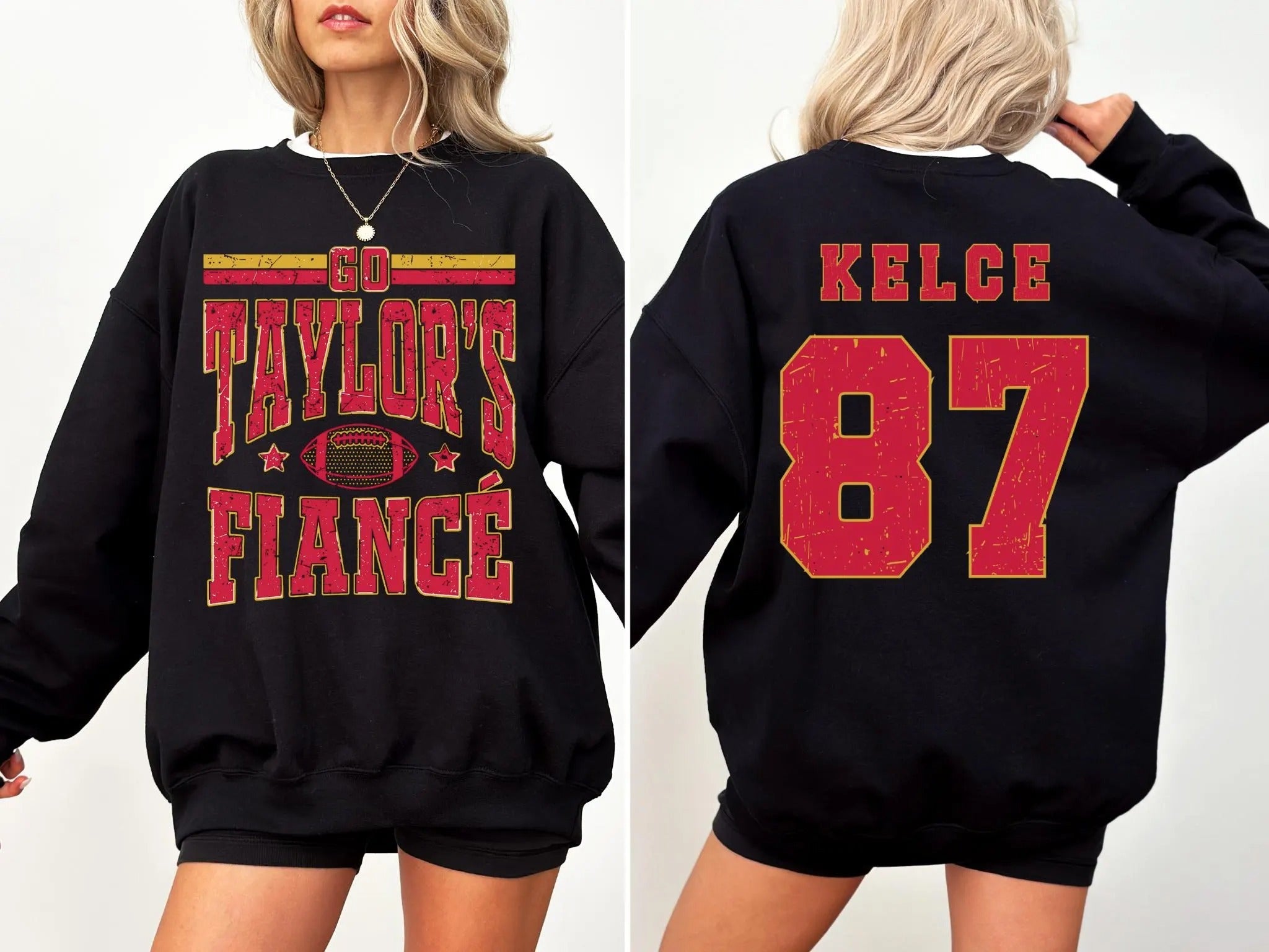 Go Taylor's Boyfriend  Football Sweatshirt,Taylor and Travis,Chiefs Karma