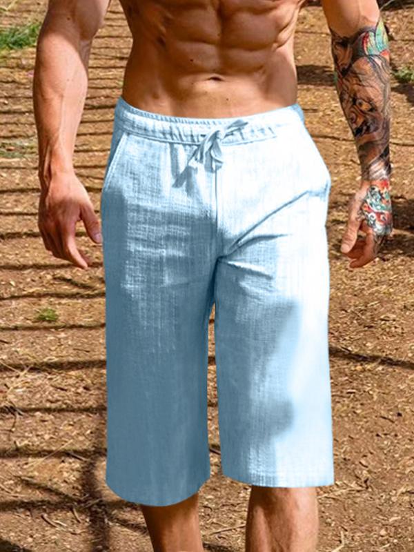 Hawaiian Holiday Beach Men's Casual Loose Straight Pants