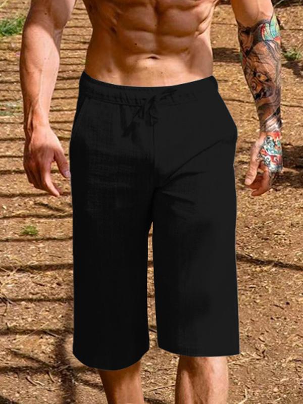 Hawaiian Holiday Beach Men's Casual Loose Straight Pants