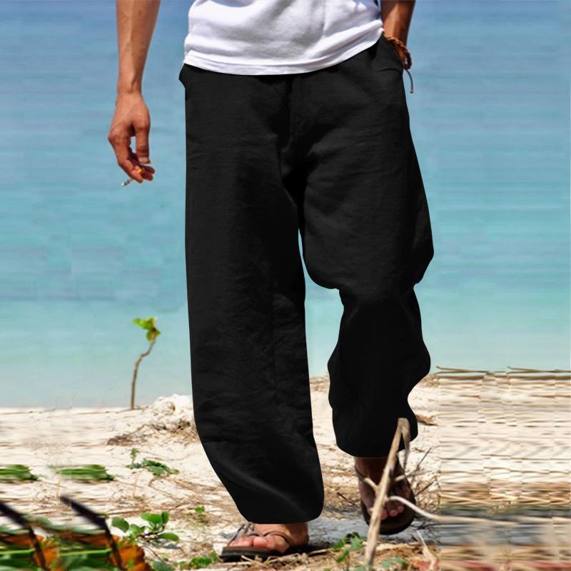 Hawaiian holiday beach men's casual 7-point pants