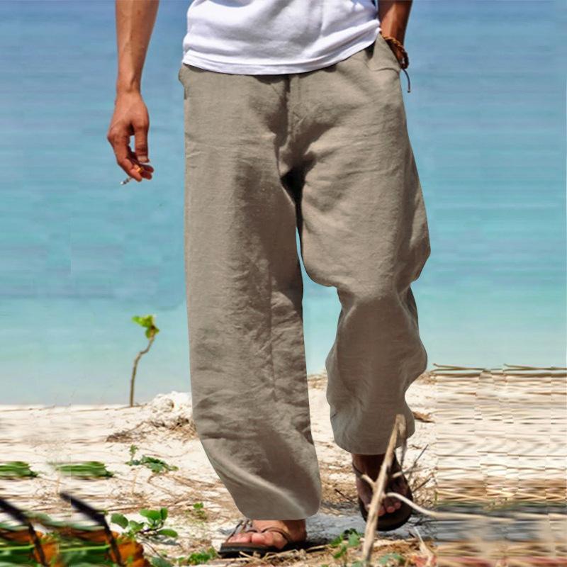 Hawaiian holiday beach men's casual 7-point pants