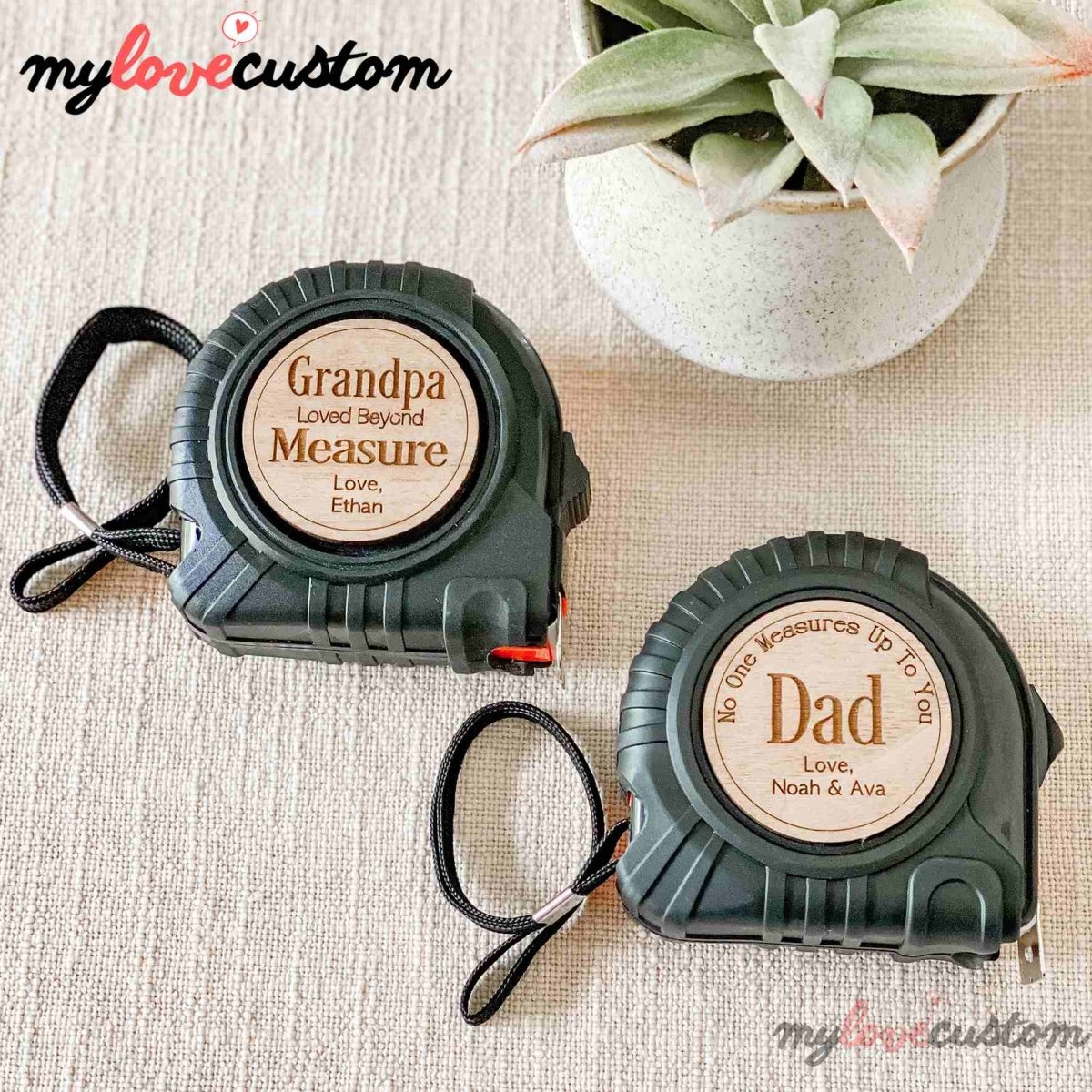 Personalized Tape Measure Hammer Set - Best Gift For Father's Day